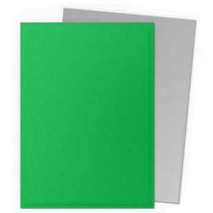 Dragon Shield -  Matte Dual Apple Green & Silver Sleeves (100)