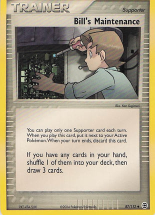 Bill’s Maintenance 87/112