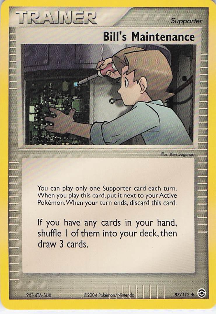 Bill’s Maintenance 87/112