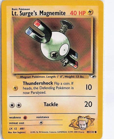 Lt. Surge's Magnemite 80/132