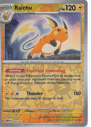 Raichu 026/165 (RH)