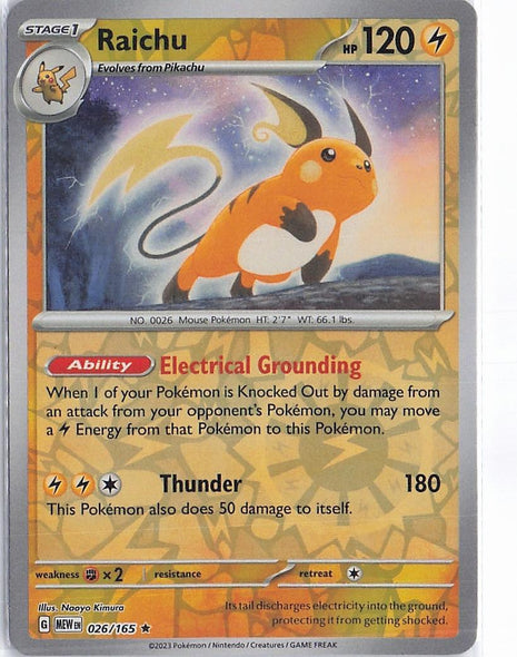 Raichu 026/165 (RH)