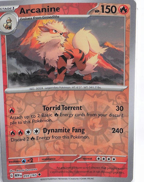Arcanine 059/165 (RH)