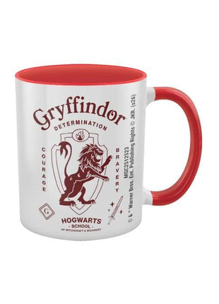 Harry Potter - Gryffindor Coloured Inner and Handle Ceramic Mug