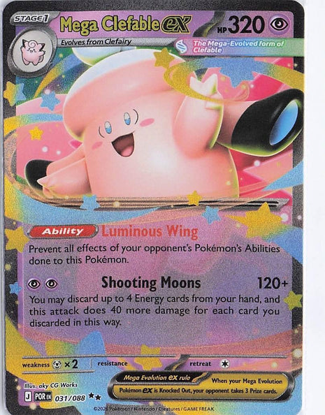Mega Clefable ex 031/088