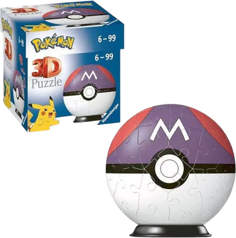 Pokemon - Master Ball 3D Puzzle (55 Pieces)