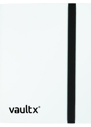 Vault X - White 4 Pocket Strap Binder