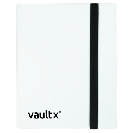 Vault X - White 4 Pocket Strap Binder