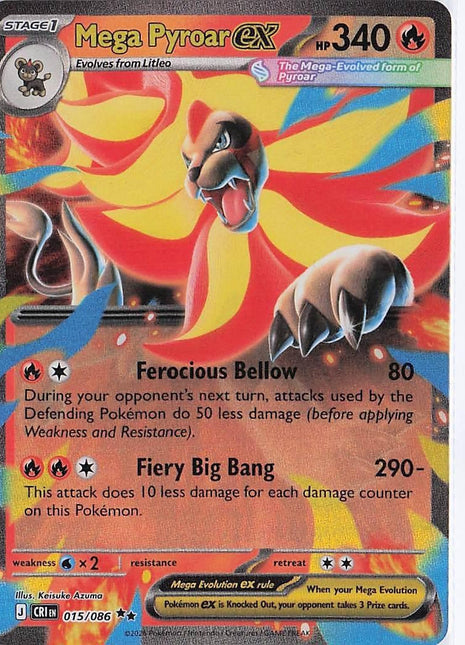 Mega Pyroar ex 015/086