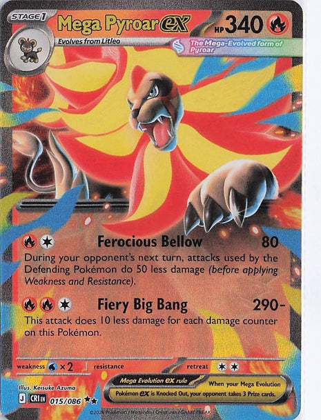 Mega Pyroar ex 015/086