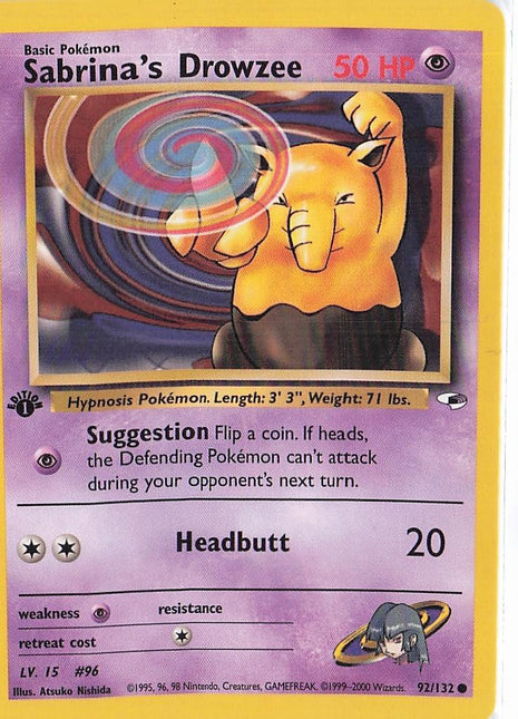 Sabrina’s Drowzee 92/132 (1st)