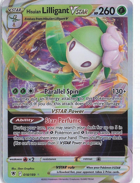 Hisuian Lilligant VSTAR 018/189