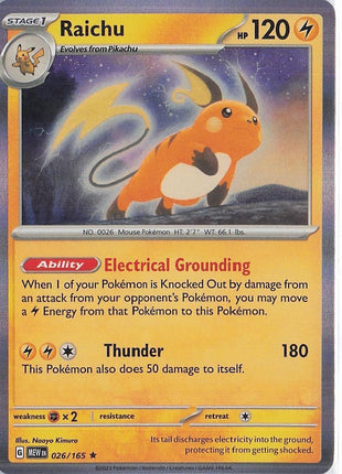 Raichu 026/165 (H)