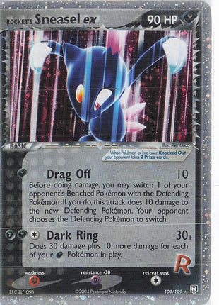 Rocket’s Sneasel ex 103/109 (H)