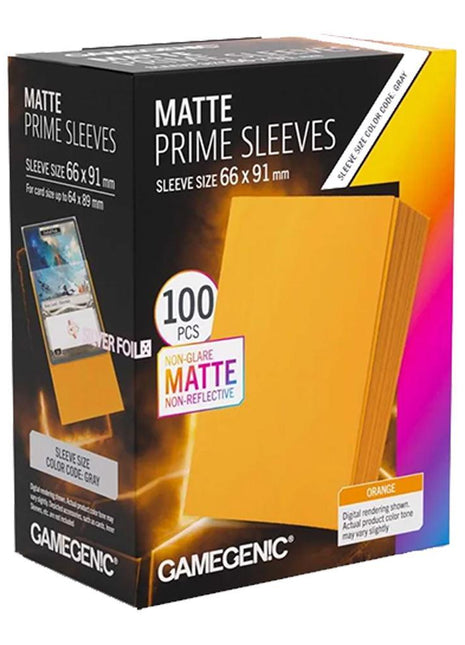 Gamegenic - Prime Matte Orange 66x91 Sleeves (100)