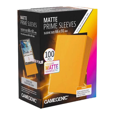 Gamegenic - Prime Matte Orange 66x91 Sleeves (100)
