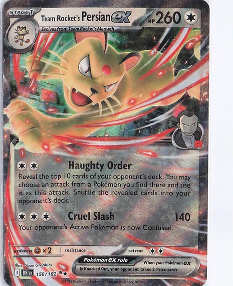 Team Rocket's Persian ex 150/182