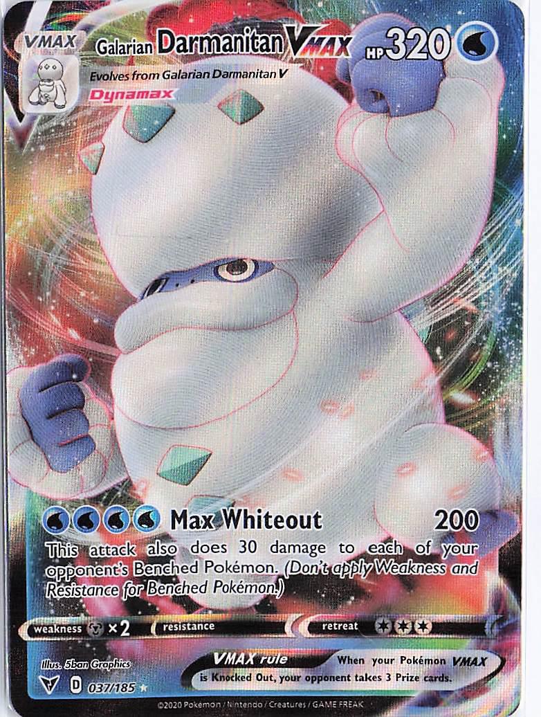 Galarian Darmanitan VMAX 037/185