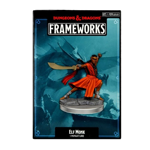 Dungeons & Dragons - Frameworks: Elf Monk Miniature