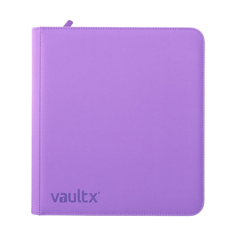 Vault X - Purple 12 Pocket Zip Binder