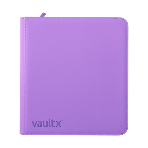 Vault X - Purple 12 Pocket Zip Binder