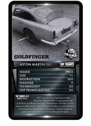 Top Trumps - James Bond Gadgets & Vehicles Special Edition