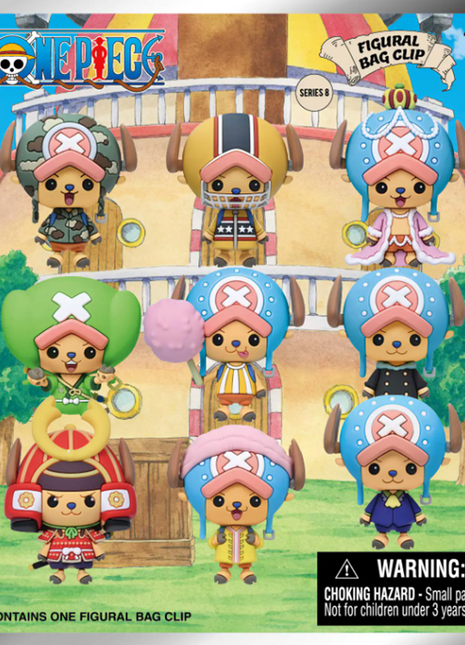One Piece - Series 8: 3D Character Bag Clip Blind Bag