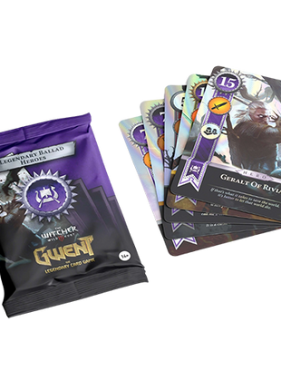 The Witcher - Gwent: The Legendary Card Game - Legendary Ballad Heroes Faction Foil Cards