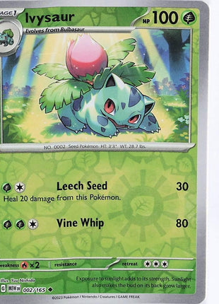 Ivysaur 002/165 (RH)