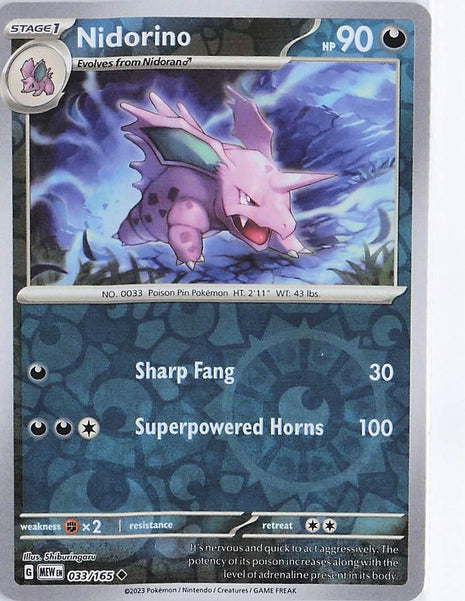Nidorino 033/165 (RH)