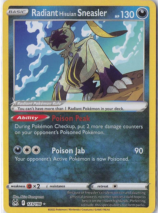 Radiant Hisuian Sneasler 123/196