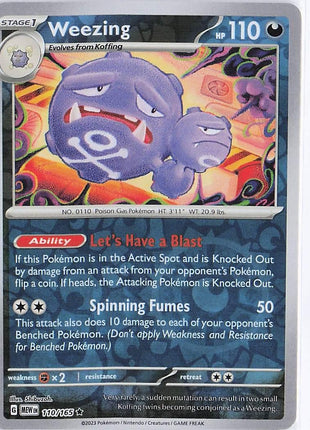 Weezing 110/165 (RH)