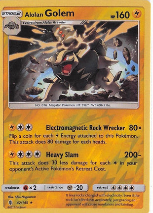 Alolan Golem 42/145 (RH)