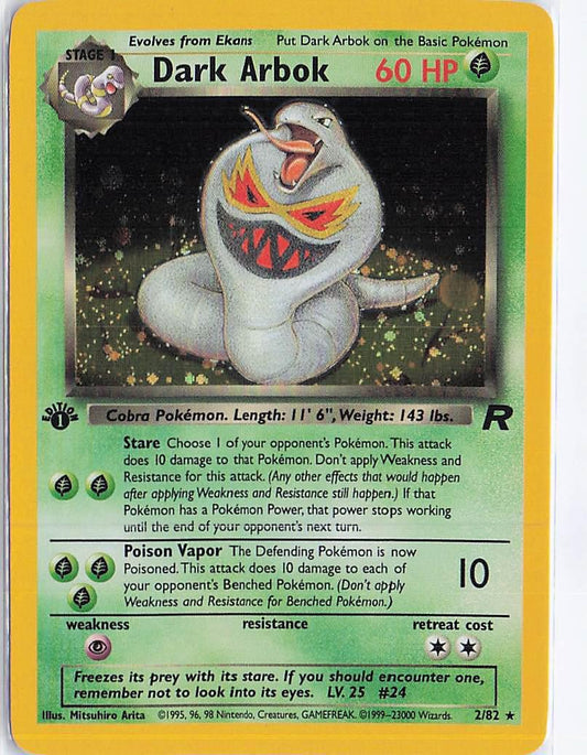 Dark Arbok 2/82 (1st)(H)