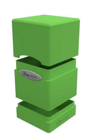Ultra Pro - Lime Green Satin Tower Deck Box