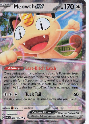 Meowth ex 062/088