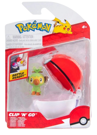 Pokemon - Grookey Clip 'N' Go Figure