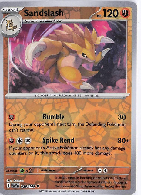 Sandslash 028/165 (RH)