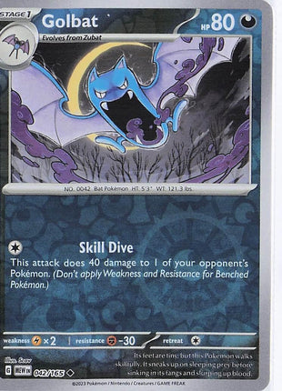 Golbat 042/165 (RH)