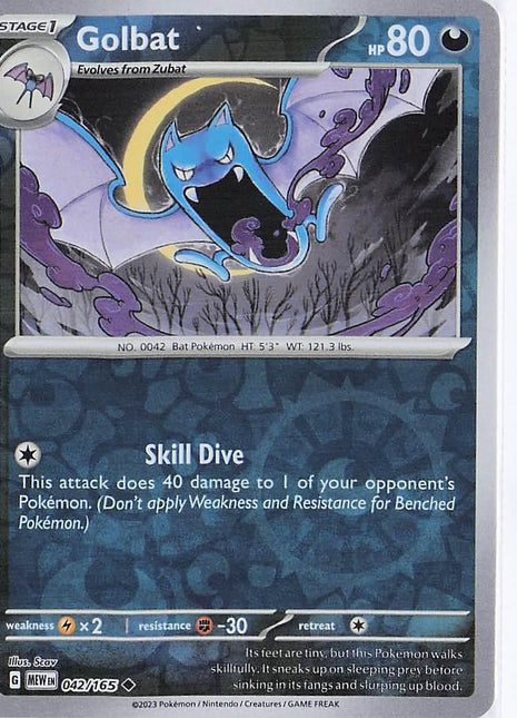 Golbat 042/165 (RH)