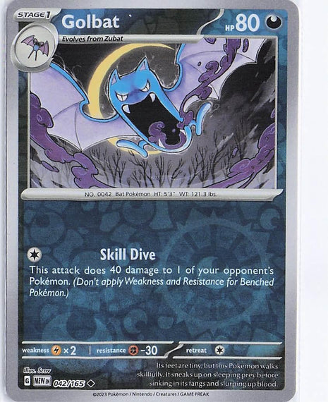 Golbat 042/165 (RH)