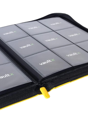 Vault X - Yellow 9 Pocket Zip Binder