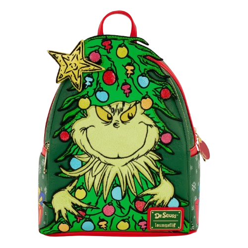 Loungefly - The Grinch Christmas Tree Light Up Mini Backpack