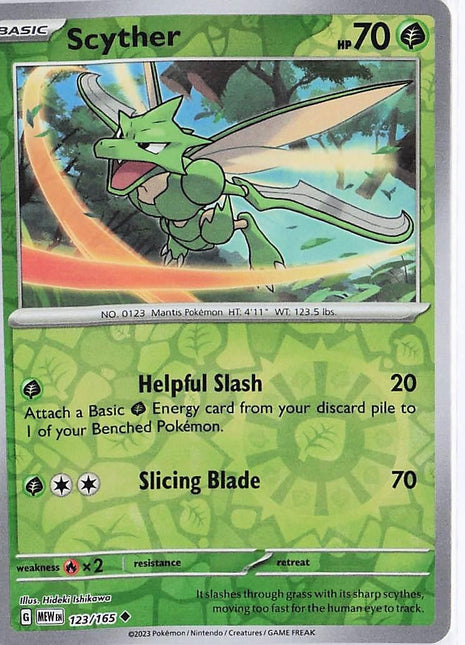 Scyther 123/165 (RH)
