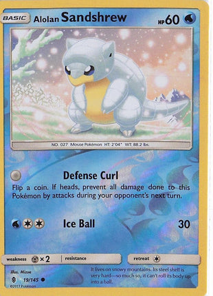 Alolan Sandshrew 19/145 (RH)