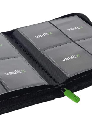 Vault X - Black 4 Pocket Zip Binder