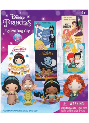 Disney - Disney Princess: Series 37 3D Character Bag Clip Blind Bag