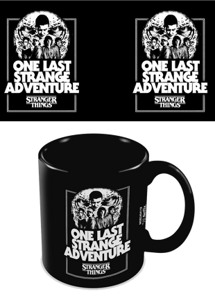 Stranger Things - One Last Strange Adventure Black Mug