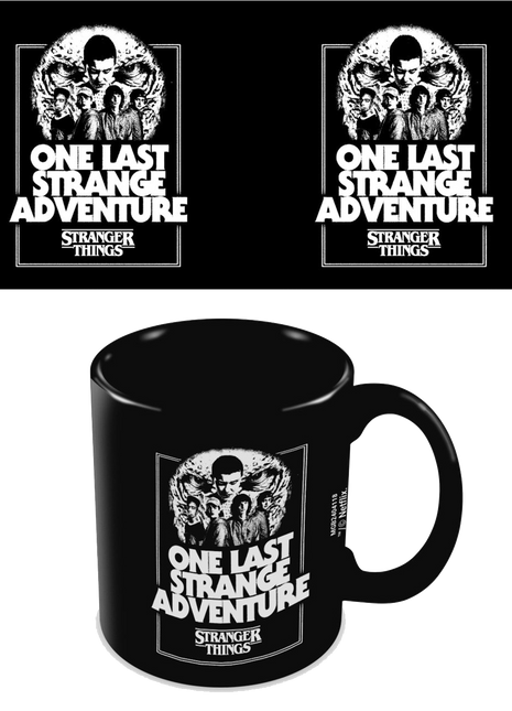 Stranger Things - One Last Strange Adventure Black Mug