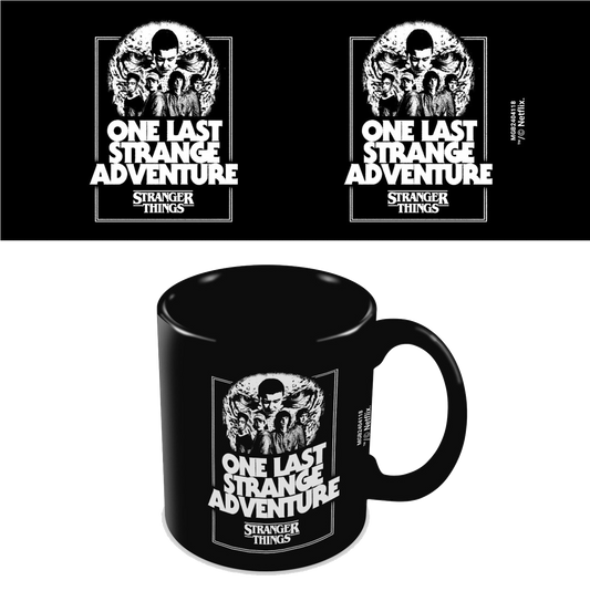 Stranger Things - One Last Strange Adventure Black Mug